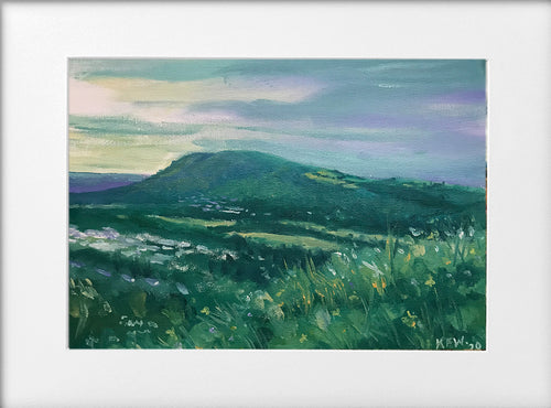 Mounted Print - (Unframed) - The Garth, spring evening